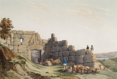 The Lion Gate at Mycenae by Du Moncel Theodore
